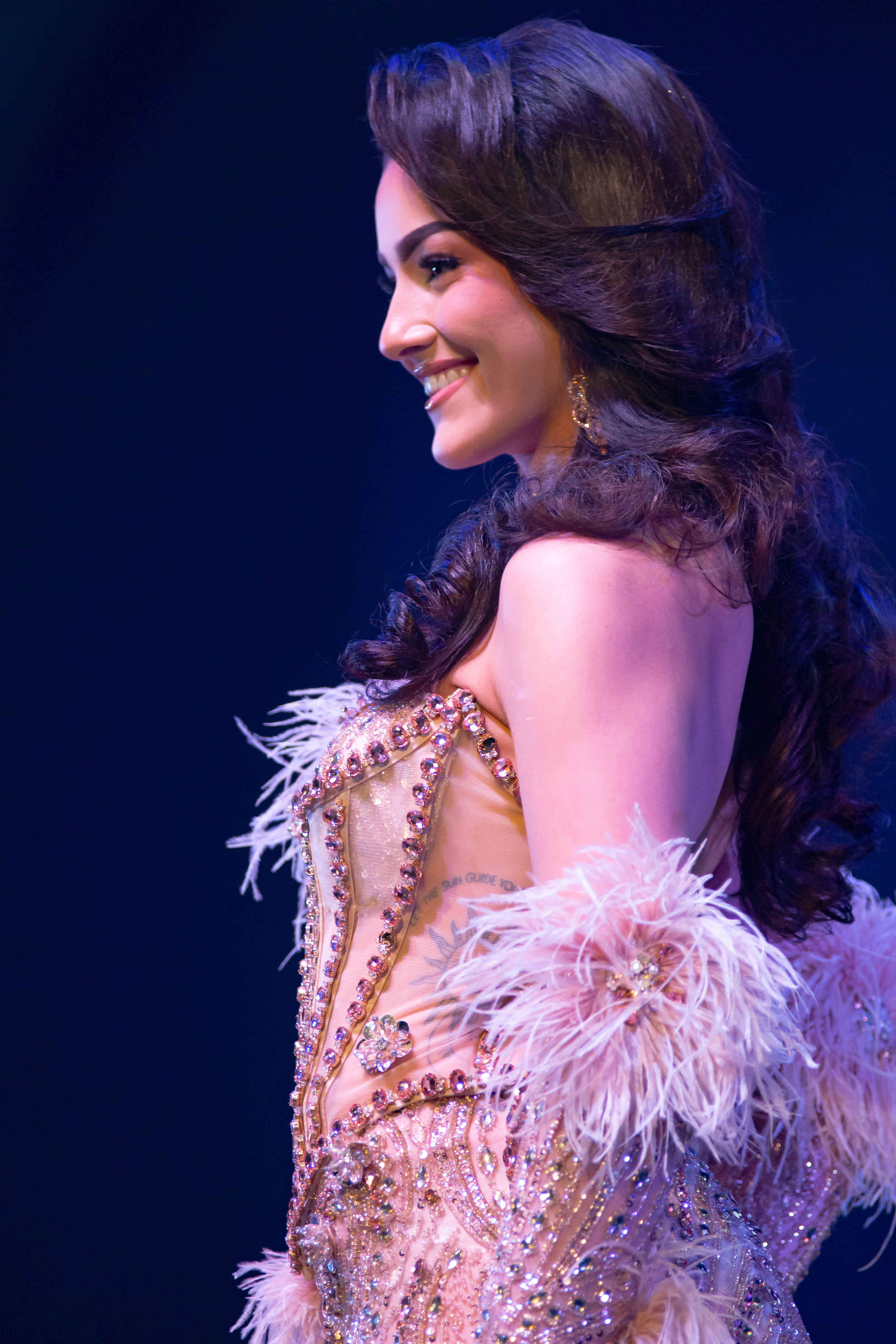 Daniela en Miss Universe Santa Cruz