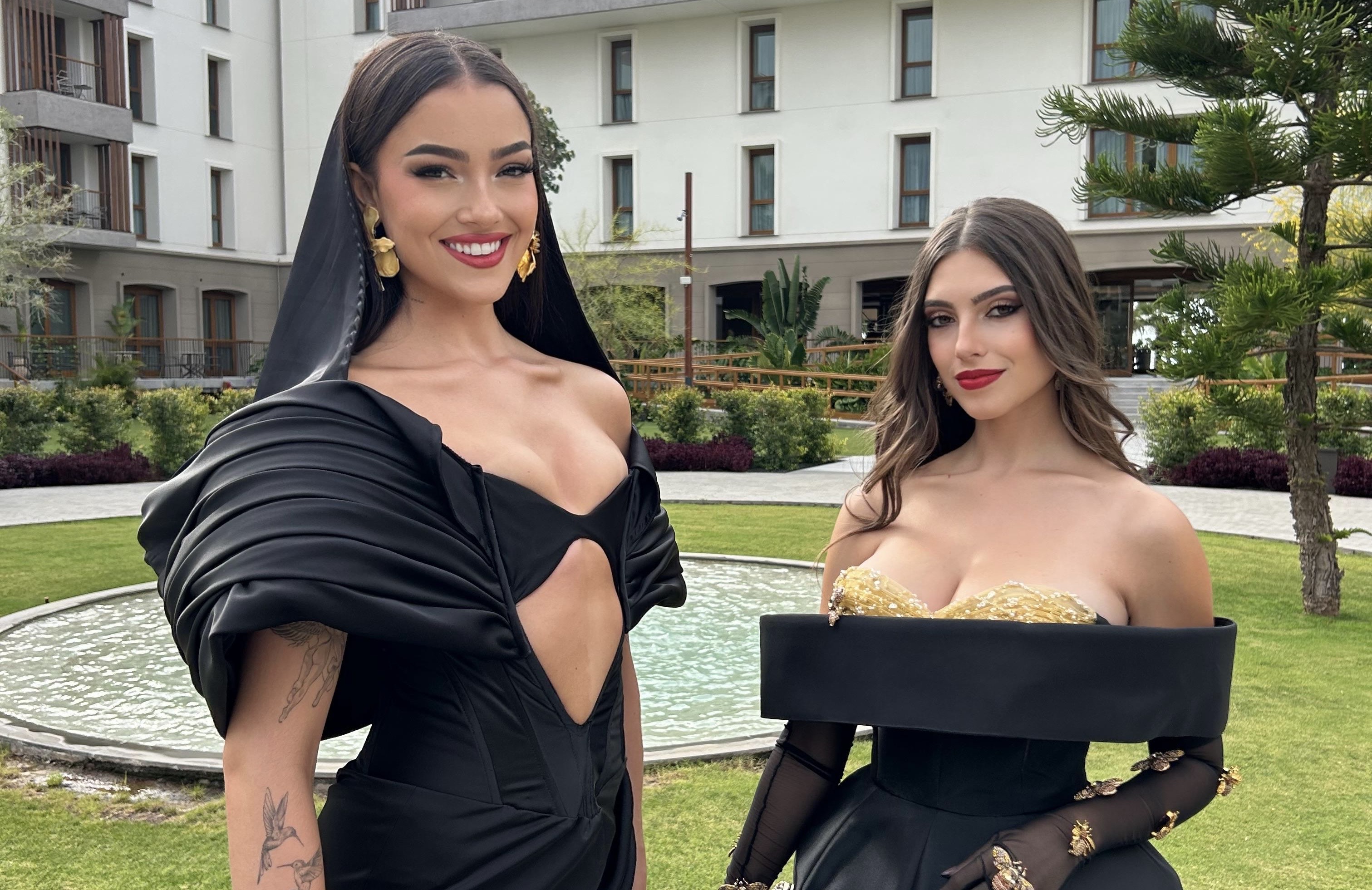 Daniela Martínez Morales y Danna Hernández Cruz durante Miss Universe Spain 2026